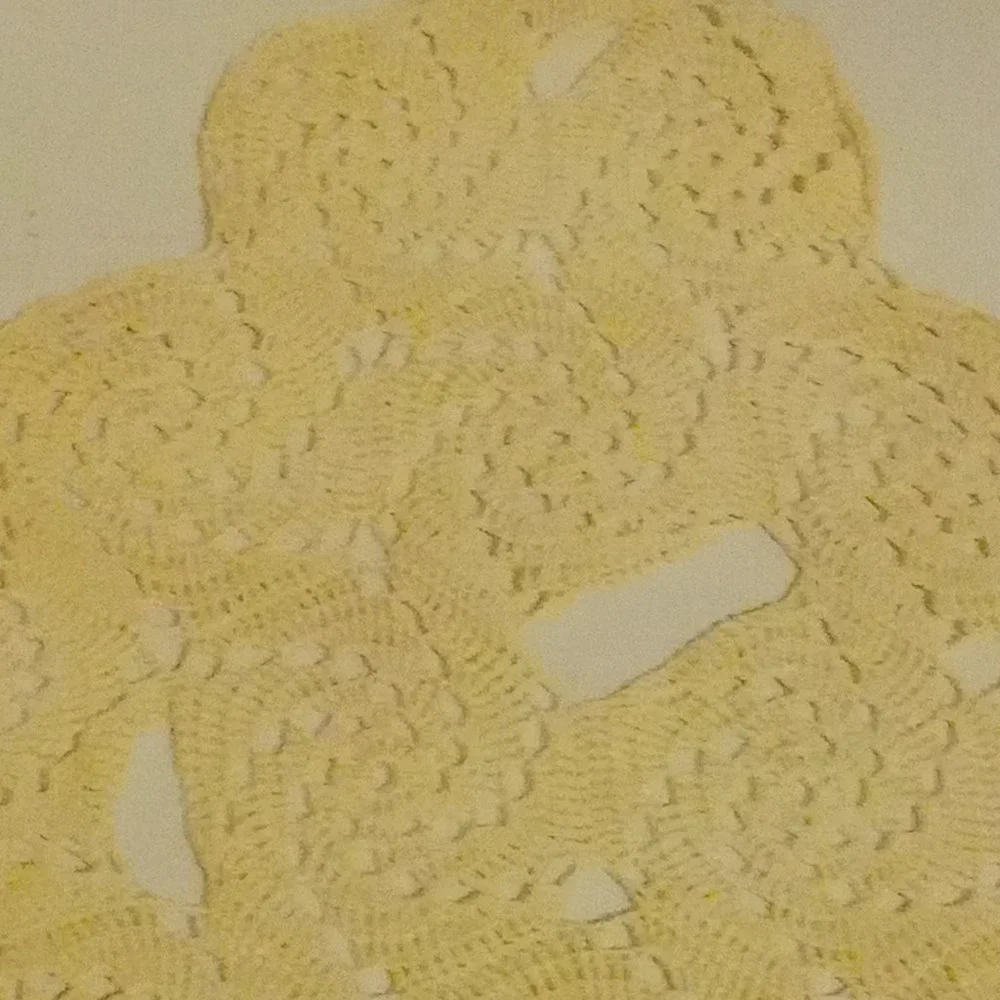 Vintage Handmade Crocheted Starched Doiley Pinwheel Victorian Style